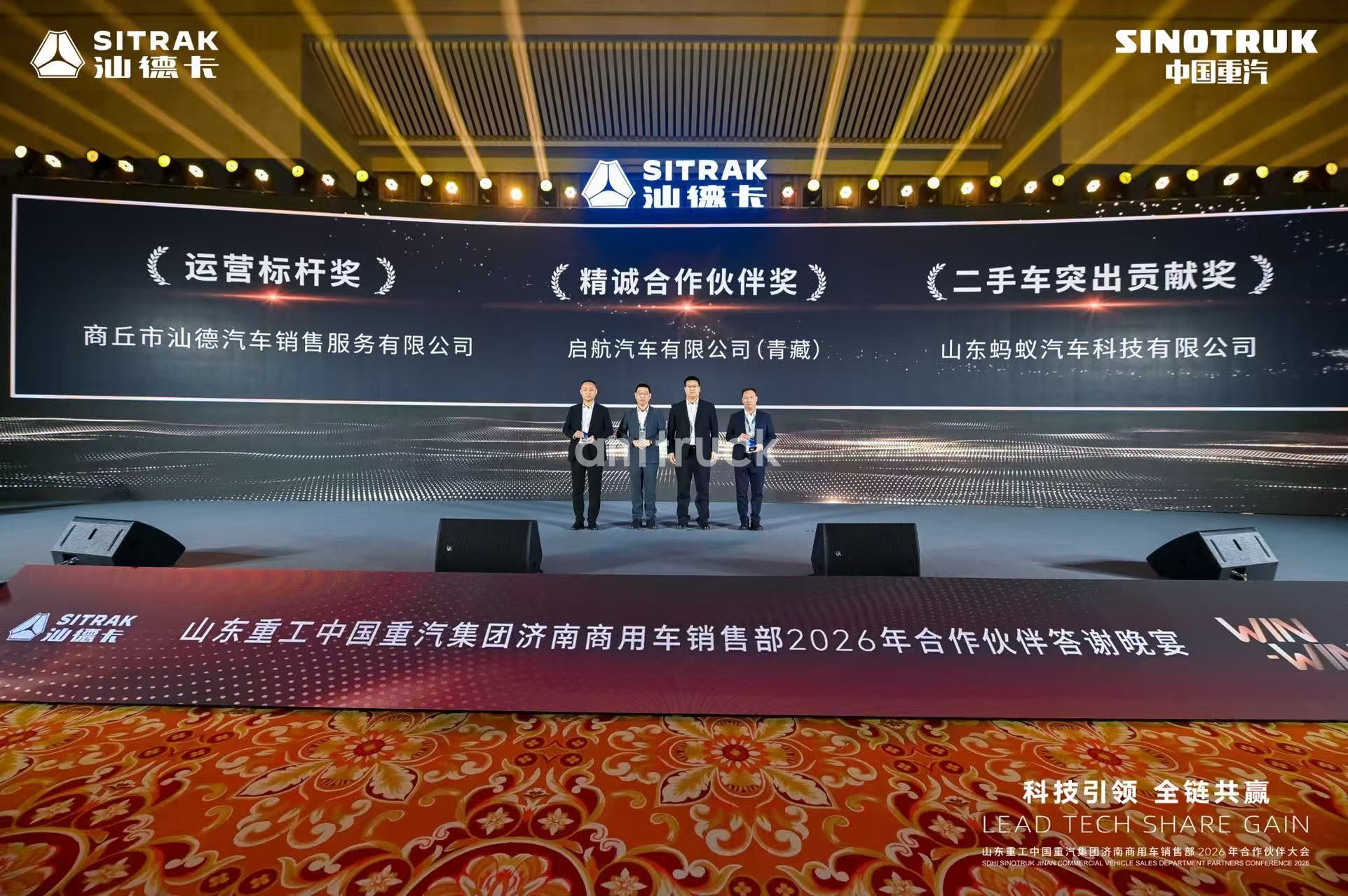 Premio Sinotruk Sitrak 2026 a la Contribución Destacada Para Vehículos Usados Premio Sinotruk Sitrak 2026 a la Contribución Destacada Para Vehículos Usados