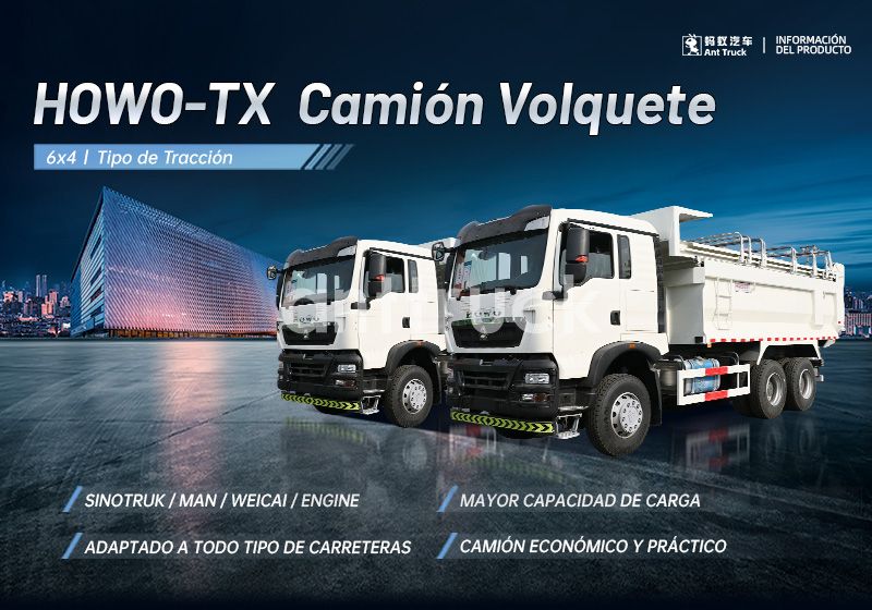 Camión volquete Sinotruk HOWO TX 6X4 usado