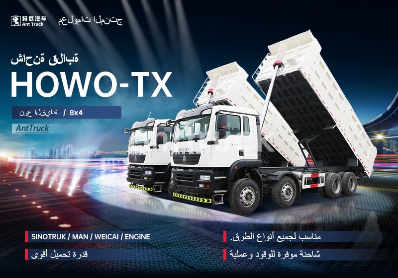 مستعملة Sinotruk HOWO TX 8X4 شاحنة التفريغ